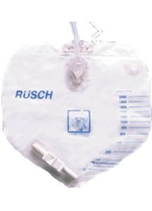 Teleflex Medical Rusch Urinary Drain Bag (2000 mL) - Anti-Reflux Valve & Hook Hanger