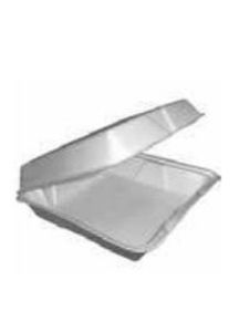 Plate Styro Tray W/Lid 200Ea/Cs Saalfeld - 95HT3R