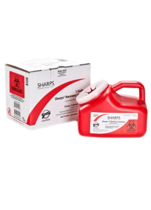 1 Gallon Red Sharps Container Mail Back Sharps Disposal System 11000-018