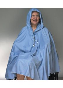 Shower Poncho with Hood One Size Fits Most - 909140