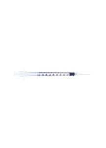 InviroSNAP Insulin Safety Syringe with Fixed Needle 29G x 1/2", 1 mL (100 count) - 100017IM