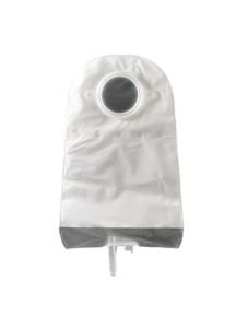 Urostomy Pouch with Fold Over Tab Transparent with 1-Sided Comfort Panel 10 Inch