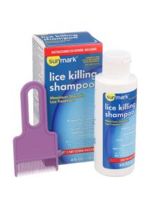sunmark Lice Shampoo - Effective Treatment for Head, Pubic, and Body Lice - 4 oz. Bottle