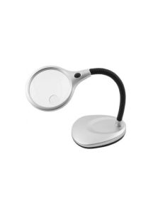 Flexible Desktop Lighted Magnifier with Bifocal Lens